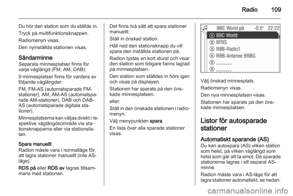 OPEL CORSA 2013  Handbok för infotainmentsystem 
