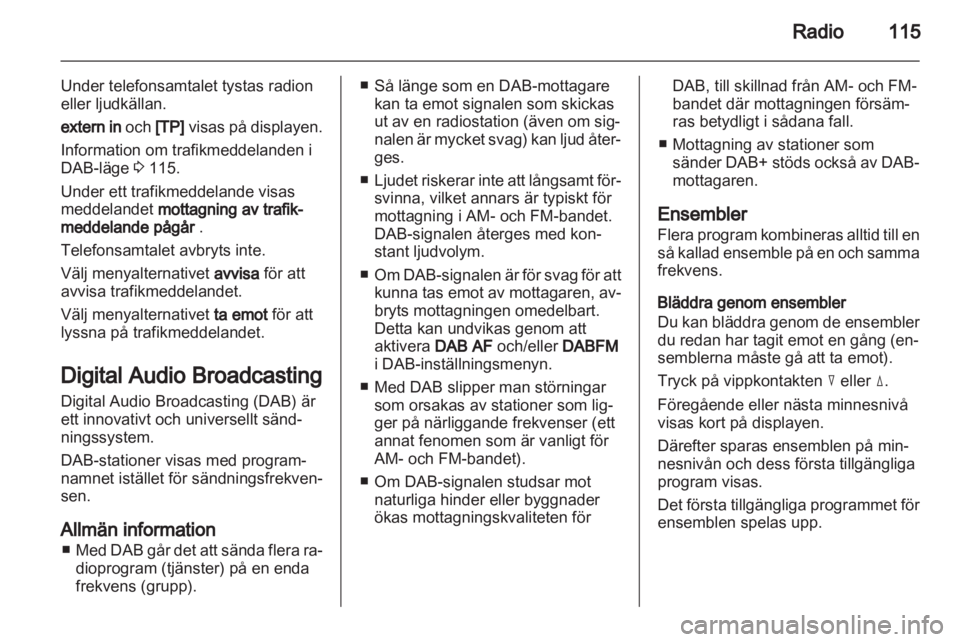 OPEL CORSA 2013  Handbok för infotainmentsystem 