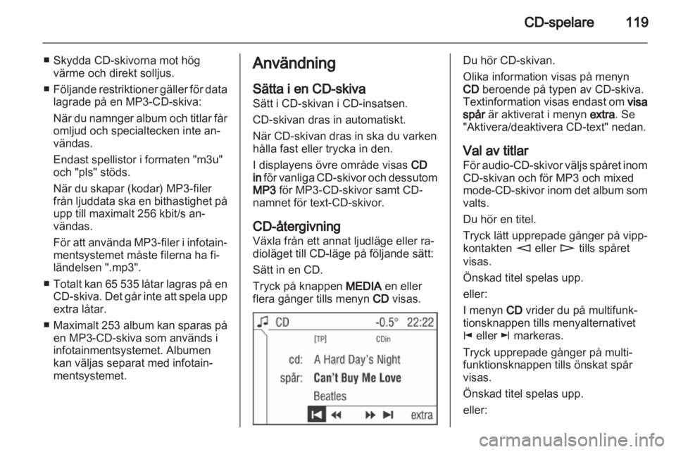 OPEL CORSA 2013  Handbok för infotainmentsystem 