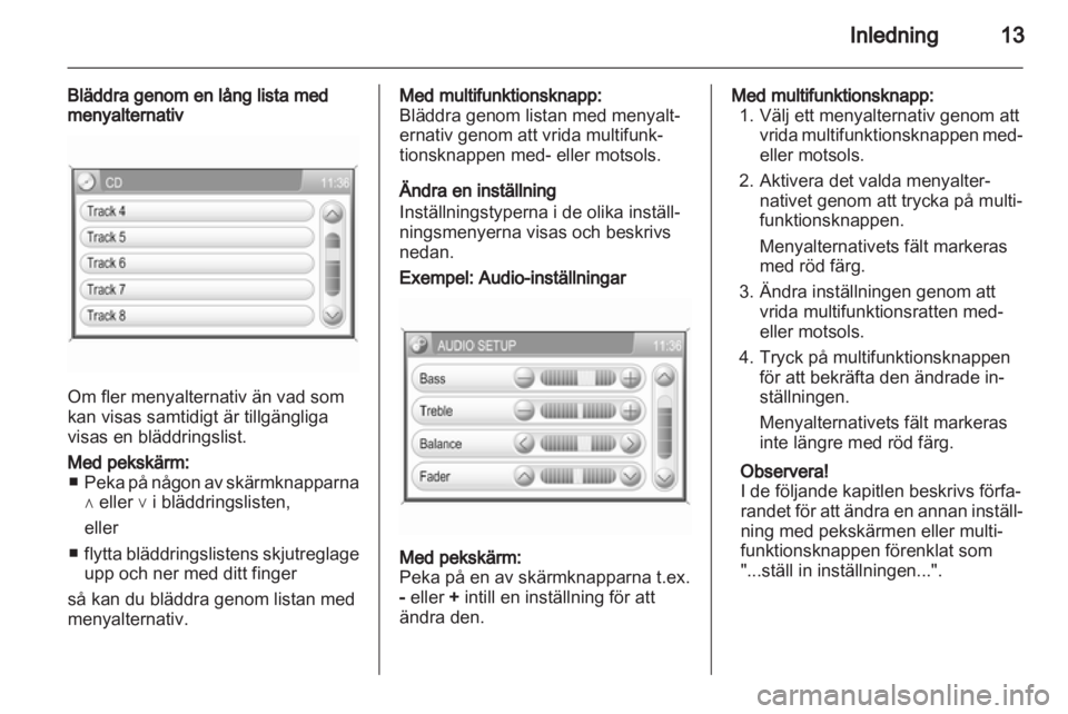 OPEL CORSA 2013  Handbok för infotainmentsystem 