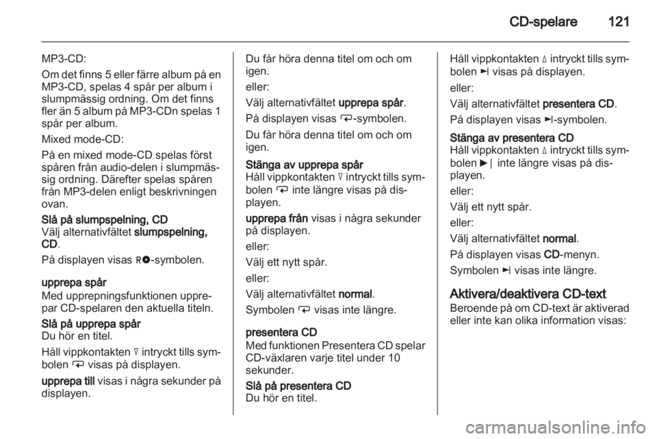 OPEL CORSA 2013  Handbok för infotainmentsystem 