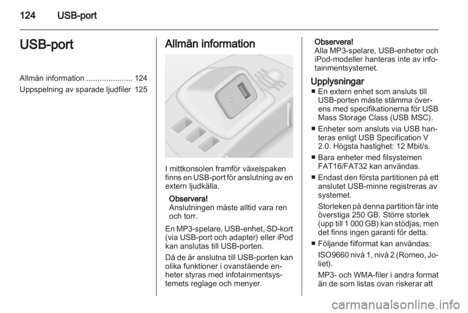 OPEL CORSA 2013  Handbok för infotainmentsystem 