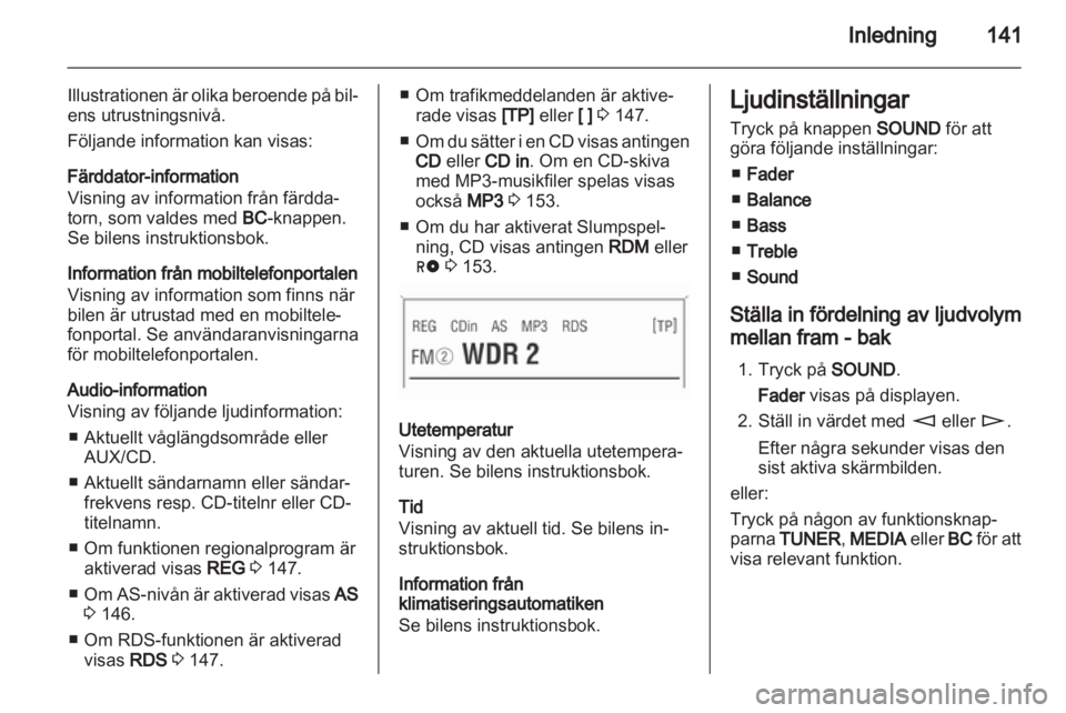 OPEL CORSA 2013  Handbok för infotainmentsystem 