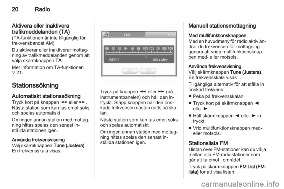 OPEL CORSA 2013  Handbok för infotainmentsystem 