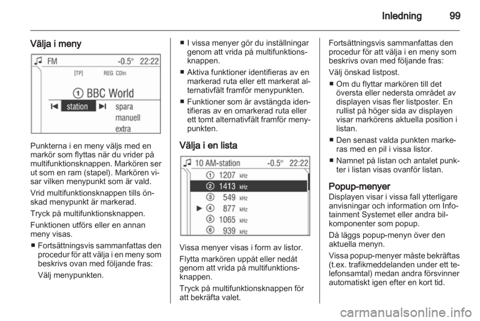 OPEL CORSA 2013  Handbok för infotainmentsystem 