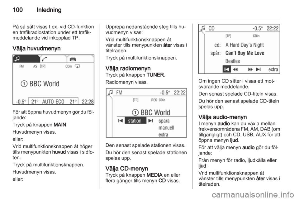OPEL CORSA 2013  Handbok för infotainmentsystem 