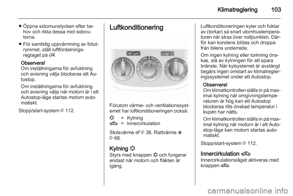 OPEL CORSA 2013  Instruktionsbok 