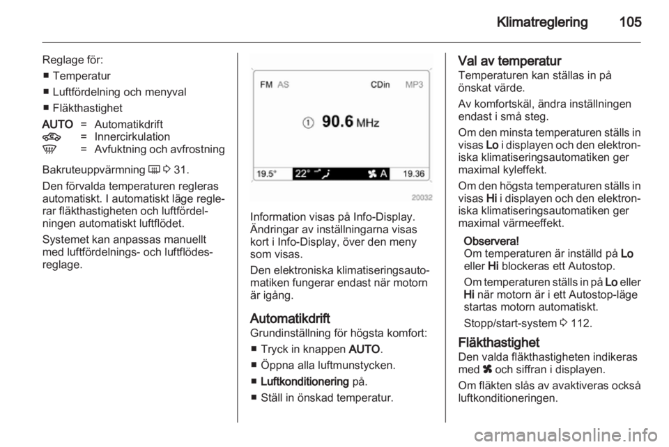 OPEL CORSA 2013  Instruktionsbok 