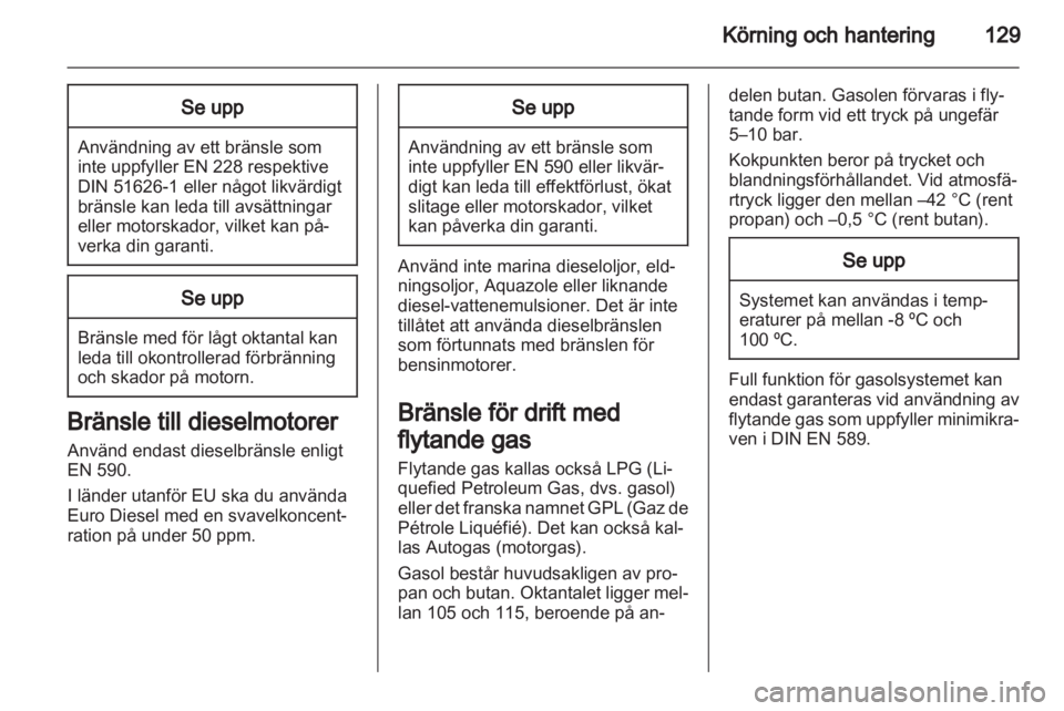 OPEL CORSA 2013  Instruktionsbok 