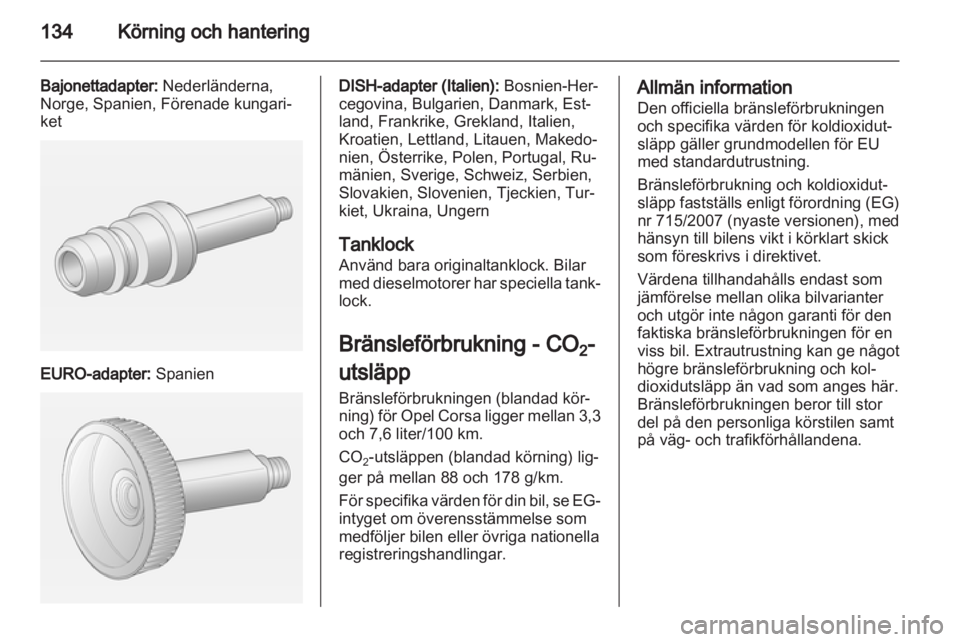 OPEL CORSA 2013  Instruktionsbok 