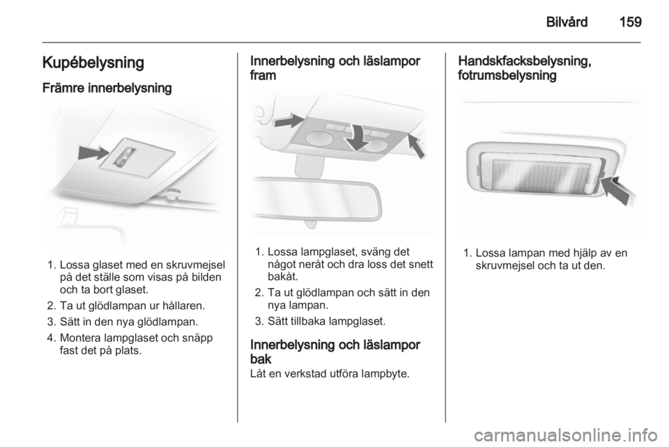 OPEL CORSA 2013  Instruktionsbok 