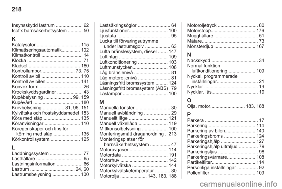 OPEL CORSA 2013  Instruktionsbok 