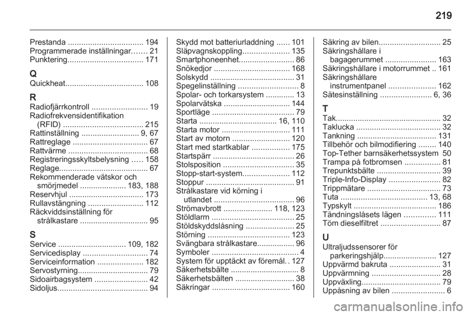 OPEL CORSA 2013  Instruktionsbok 