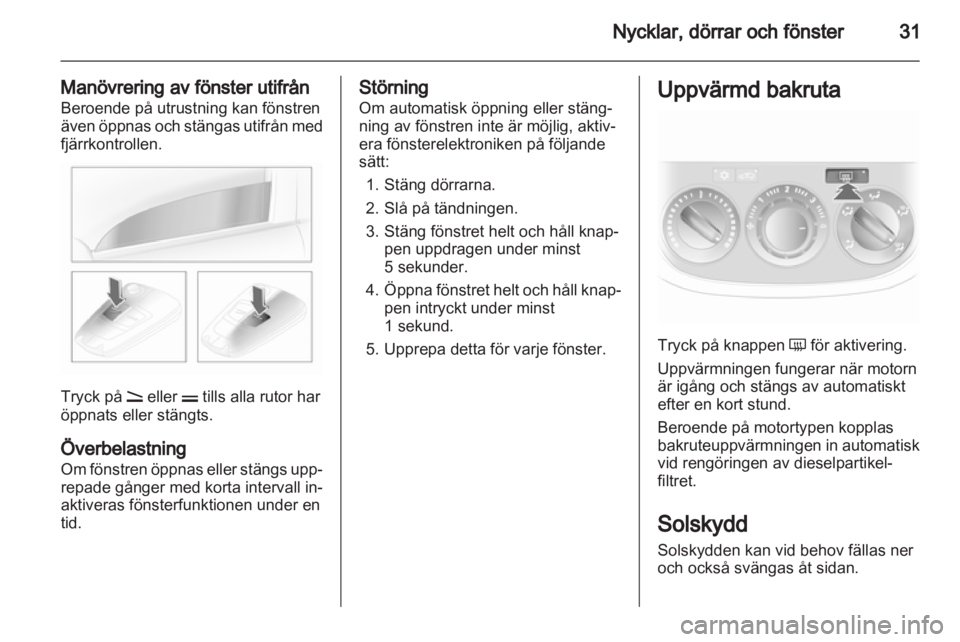 OPEL CORSA 2013  Instruktionsbok 