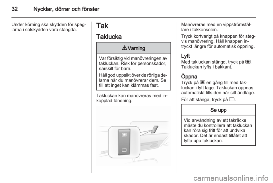 OPEL CORSA 2013  Instruktionsbok 