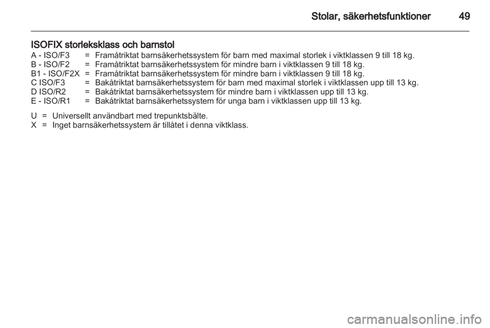OPEL CORSA 2013  Instruktionsbok 