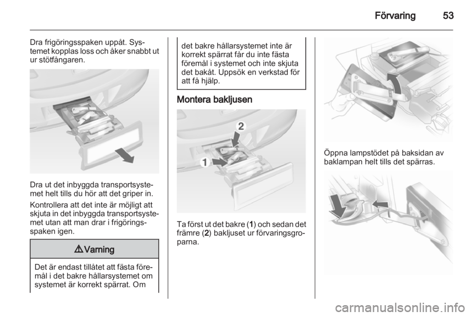 OPEL CORSA 2013  Instruktionsbok 