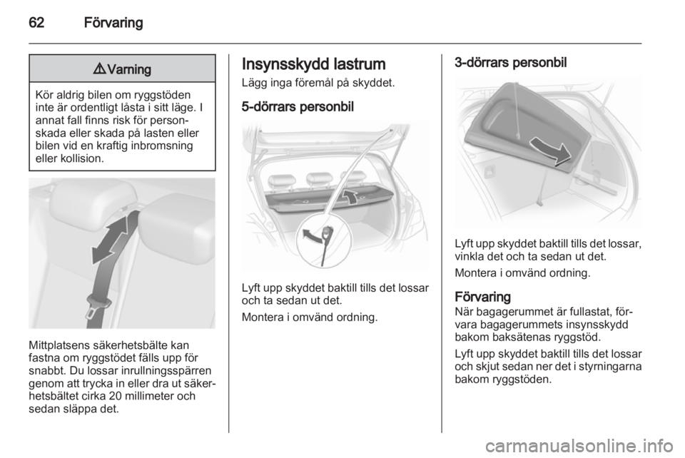 OPEL CORSA 2013  Instruktionsbok 