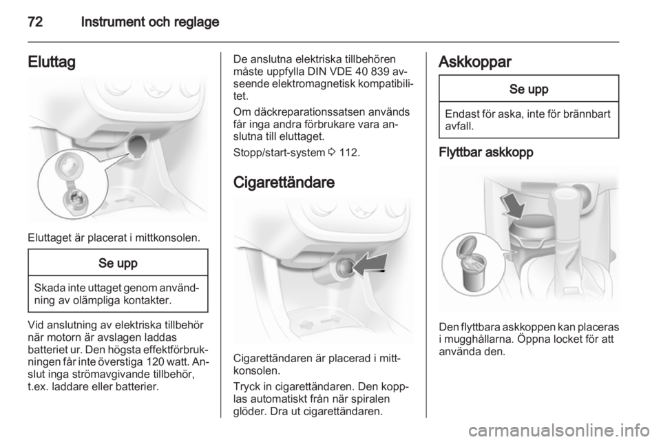 OPEL CORSA 2013  Instruktionsbok 