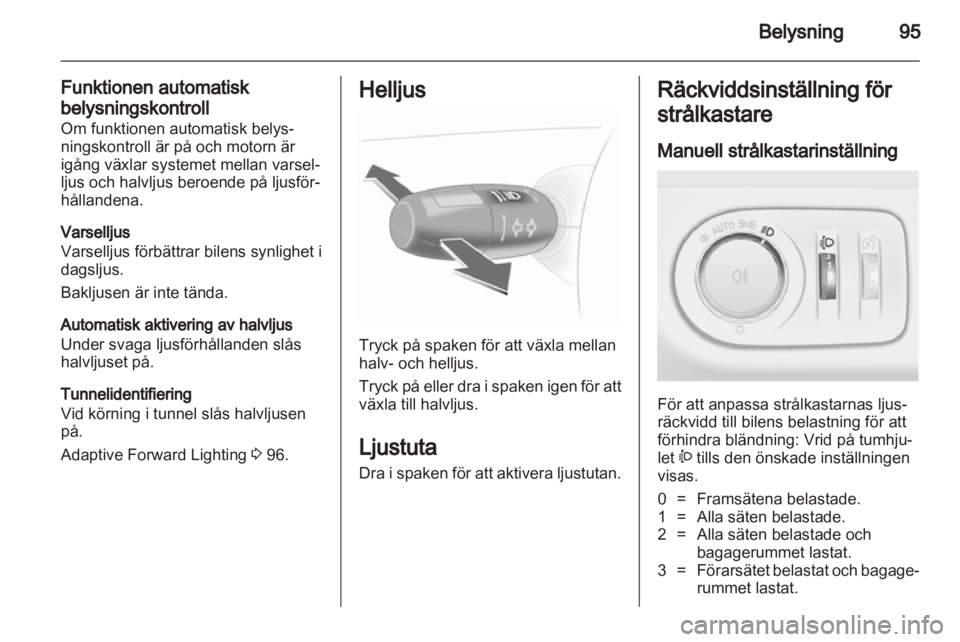 OPEL CORSA 2013  Instruktionsbok 