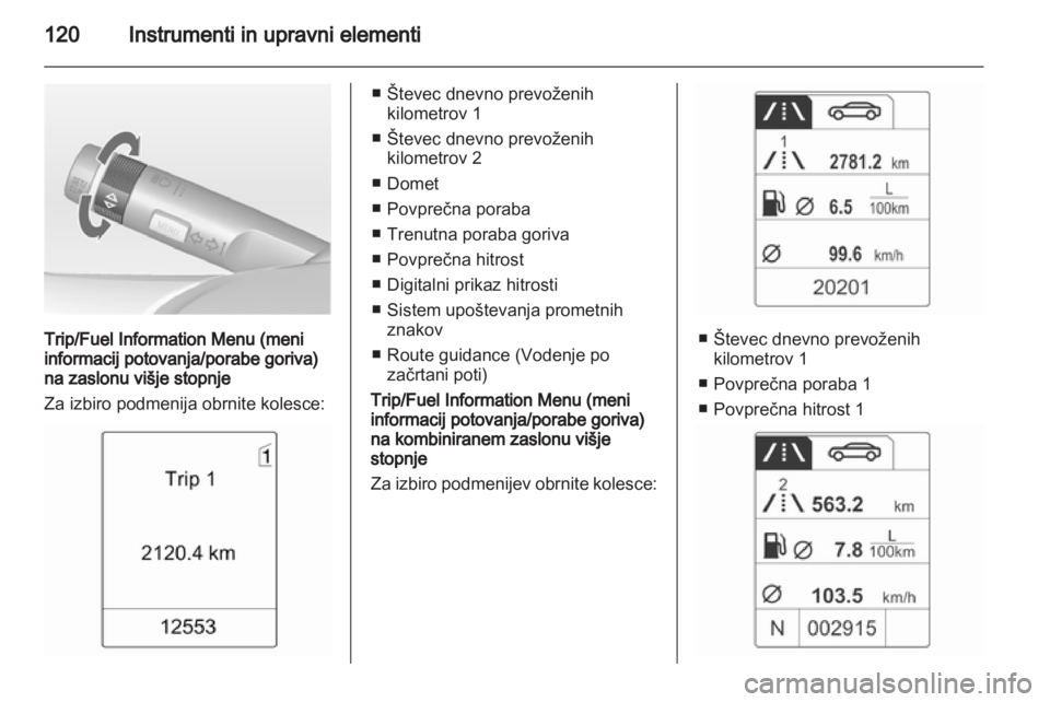 OPEL ASTRA J HB5 & ST 2012.5  Uporabniški priročnik 