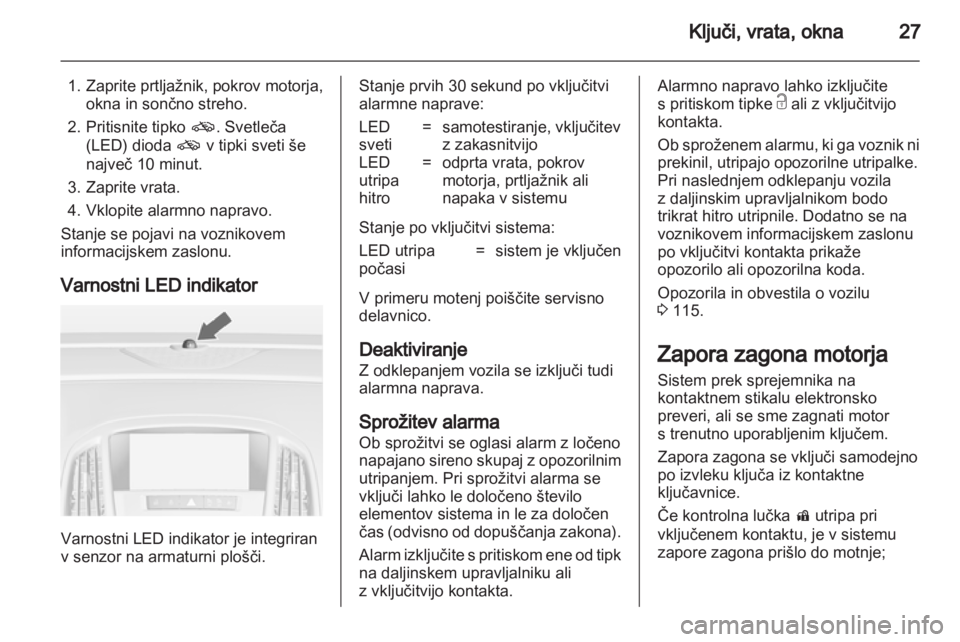 OPEL ASTRA J HB5 & ST 2012.5  Uporabniški priročnik 