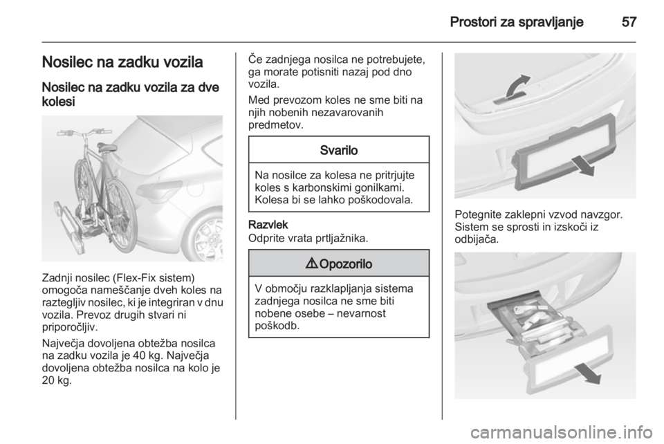 OPEL ASTRA J HB5 & ST 2012.5  Uporabniški priročnik 