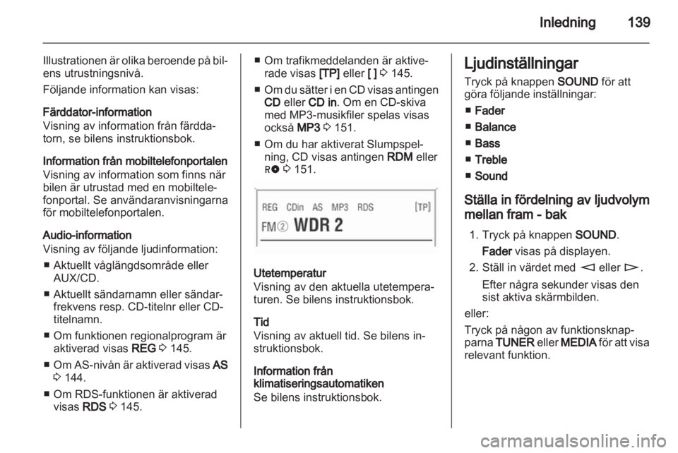 OPEL CORSA 2013.5  Handbok för infotainmentsystem 