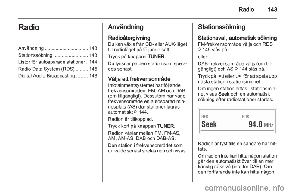 OPEL CORSA 2013.5  Handbok för infotainmentsystem 