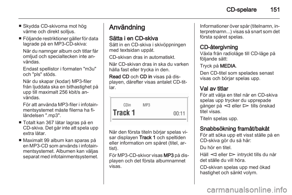 OPEL CORSA 2013.5  Handbok för infotainmentsystem 