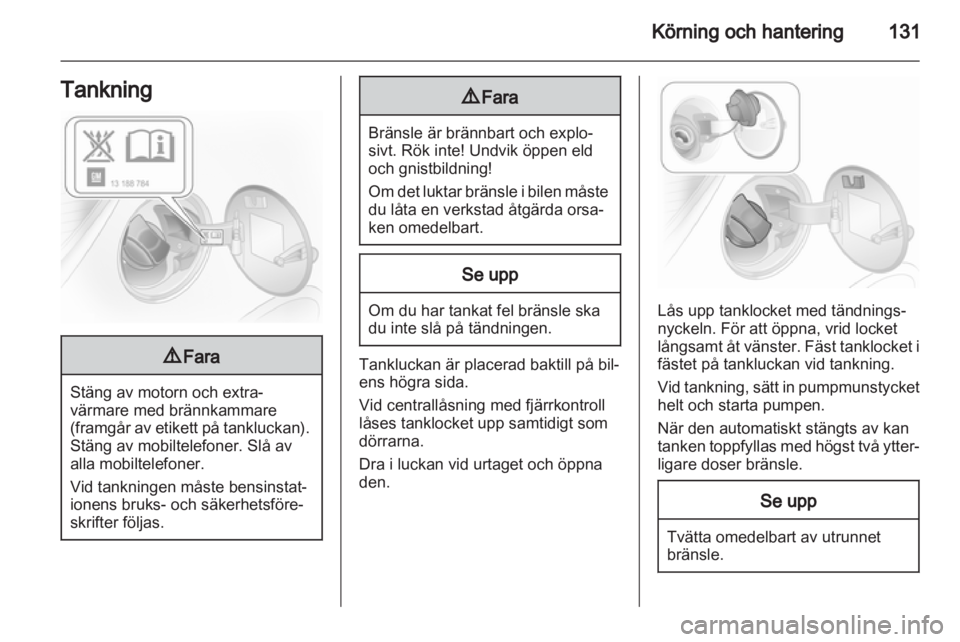 OPEL CORSA 2013.5  Instruktionsbok 