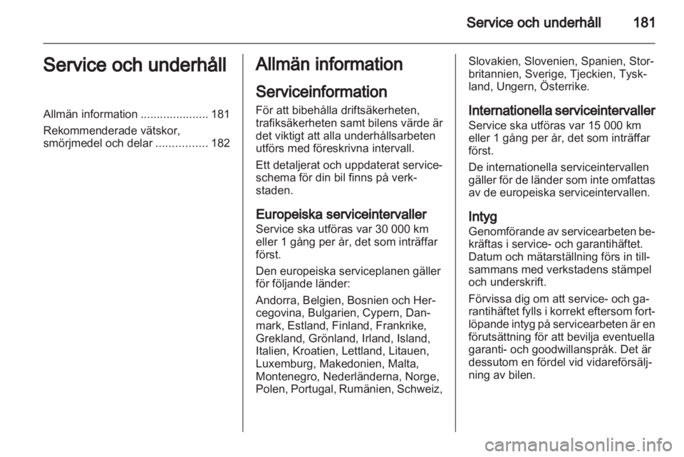 OPEL CORSA 2013.5  Instruktionsbok 