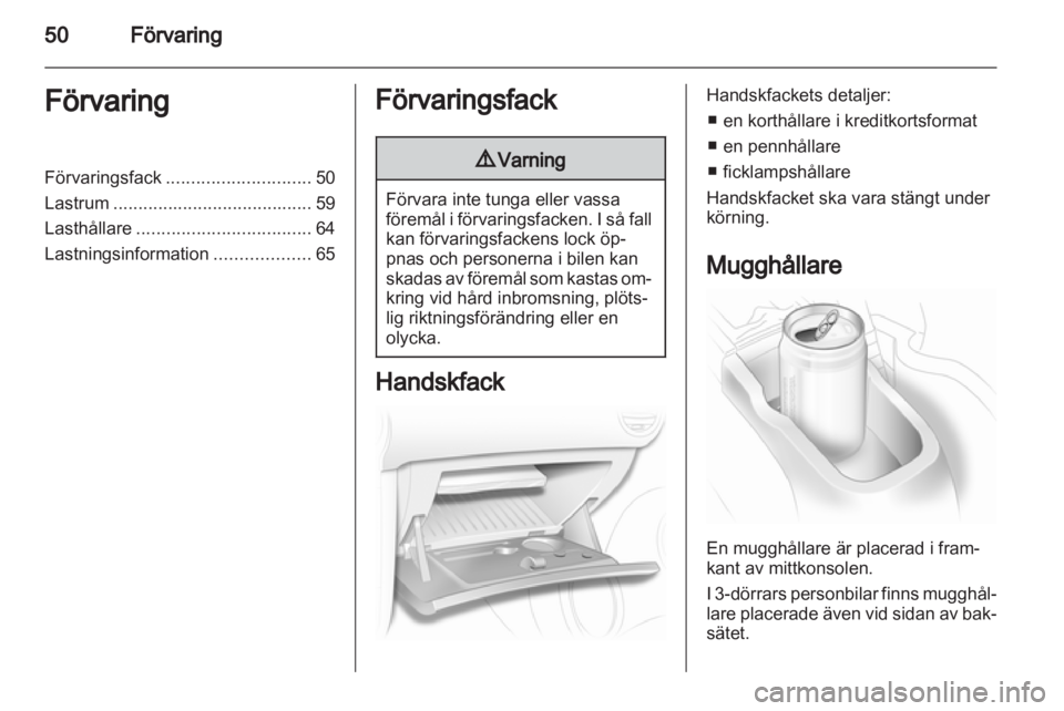 OPEL CORSA 2013.5  Instruktionsbok 