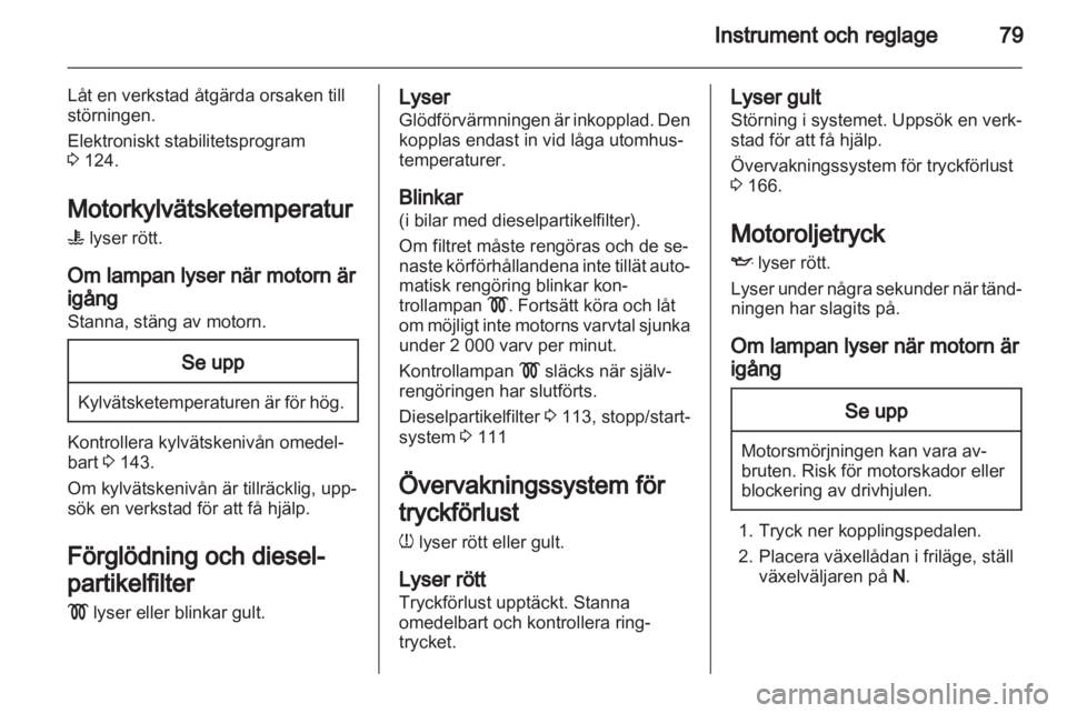OPEL CORSA 2013.5  Instruktionsbok 