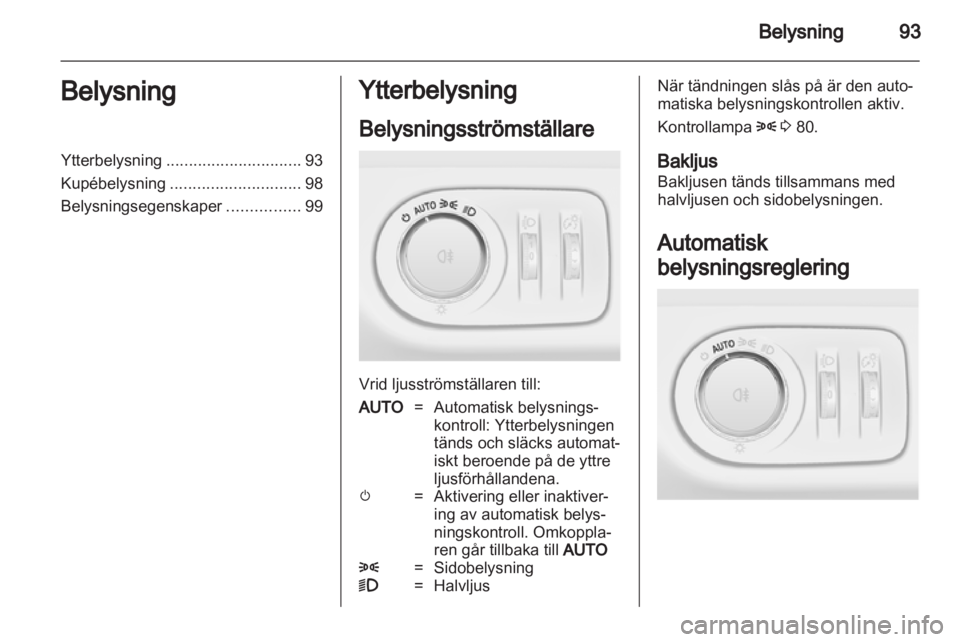 OPEL CORSA 2013.5  Instruktionsbok 