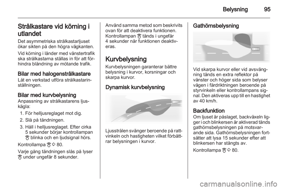 OPEL CORSA 2013.5  Instruktionsbok 