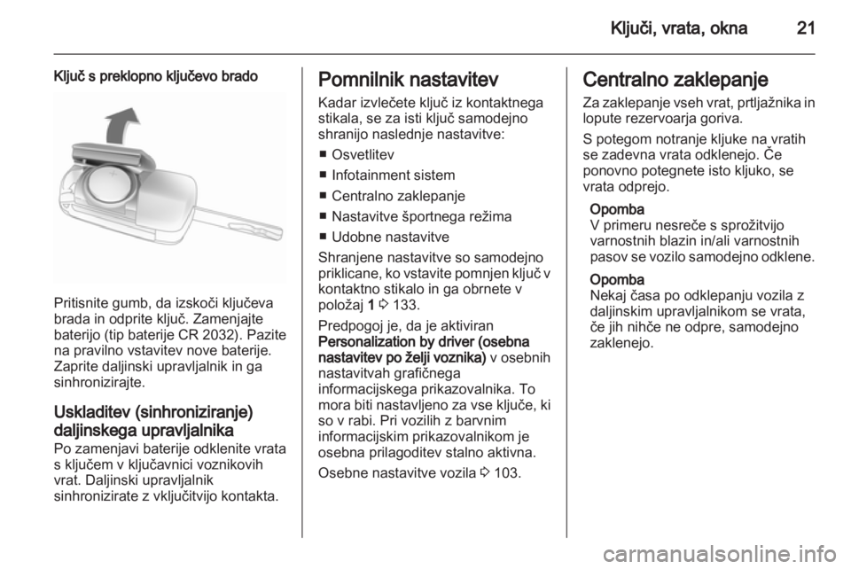 OPEL CASCADA 2013.5  Uporabniški priročnik 