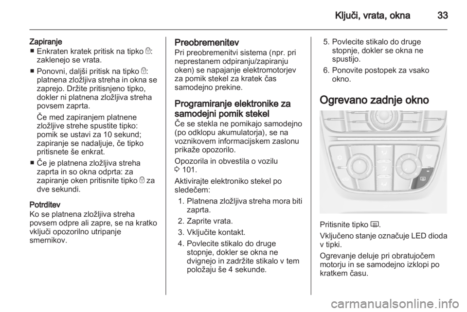 OPEL CASCADA 2013.5  Uporabniški priročnik 
