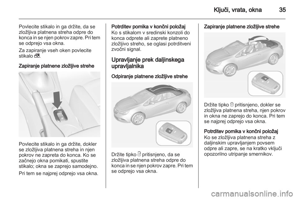 OPEL CASCADA 2013.5  Uporabniški priročnik 