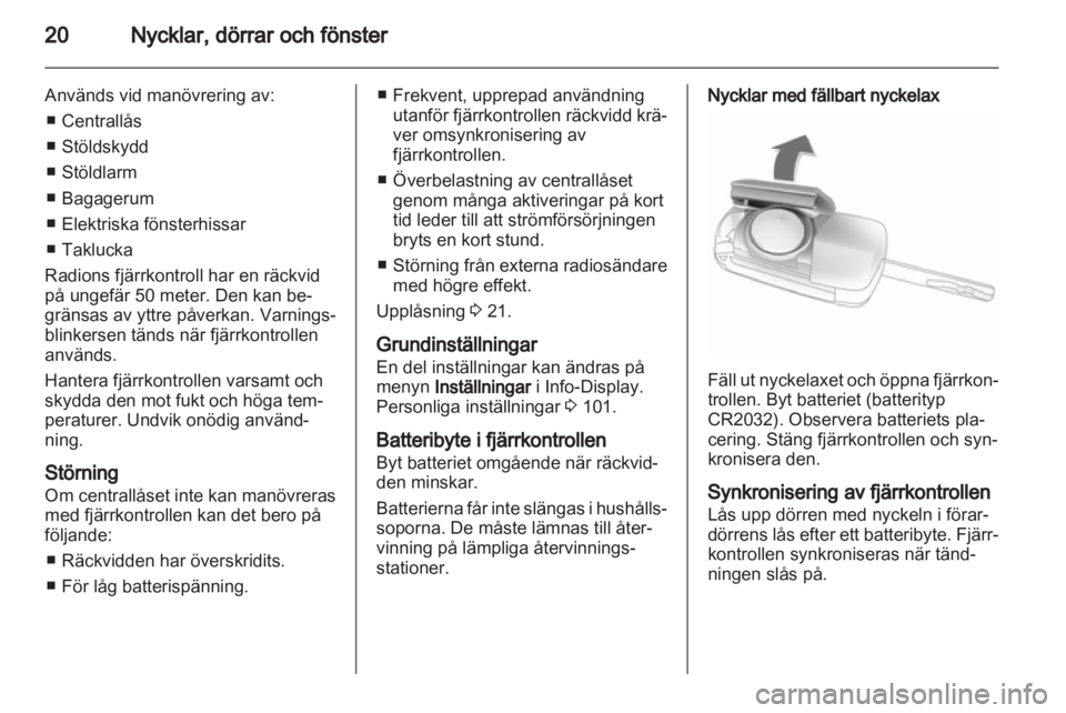 OPEL INSIGNIA 2010  Instruktionsbok 