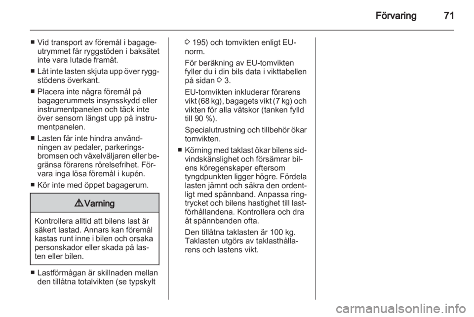 OPEL INSIGNIA 2010  Instruktionsbok 