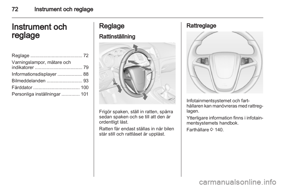 OPEL INSIGNIA 2010  Instruktionsbok 