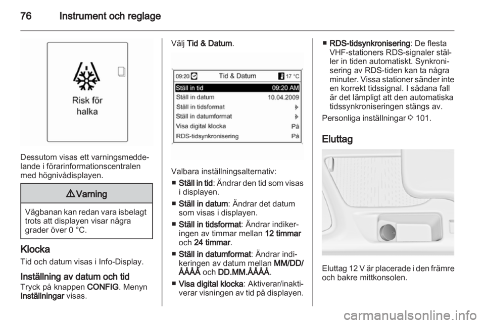 OPEL INSIGNIA 2010  Instruktionsbok 