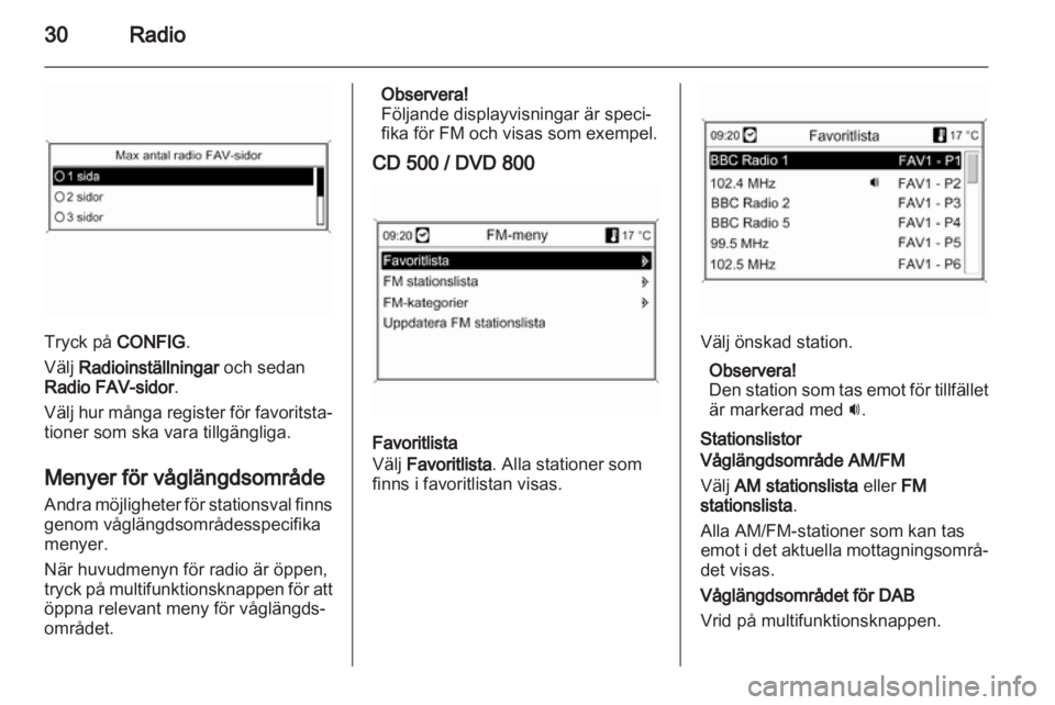 OPEL INSIGNIA 2010.5  Handbok för infotainmentsystem 