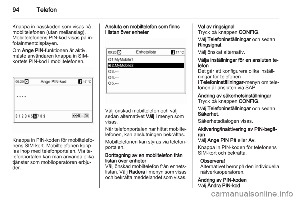 OPEL INSIGNIA 2010.5  Handbok för infotainmentsystem 