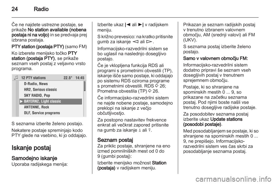 OPEL COMBO 2011  Navodila za uporabo Infotainment sistema 