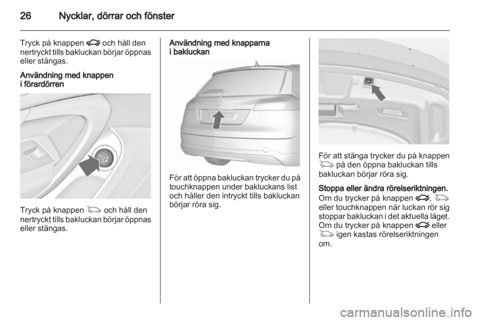 OPEL INSIGNIA 2010.5  Instruktionsbok 