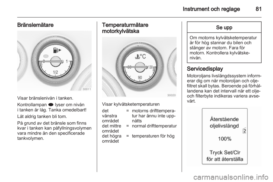 OPEL INSIGNIA 2010.5  Instruktionsbok 