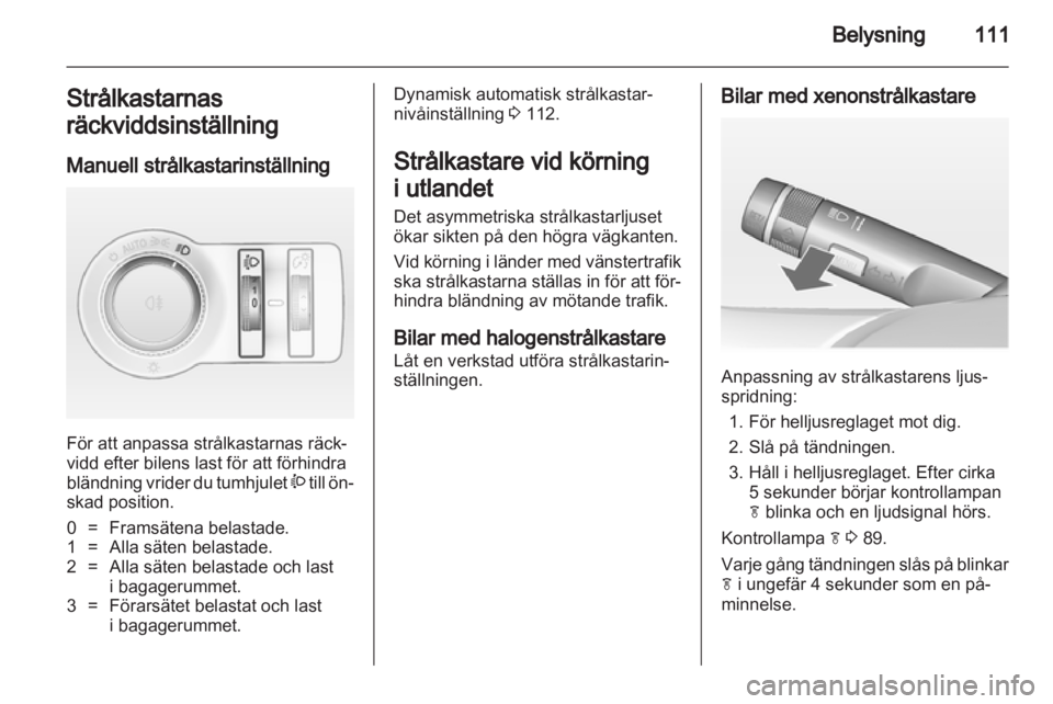 OPEL INSIGNIA 2011  Instruktionsbok 