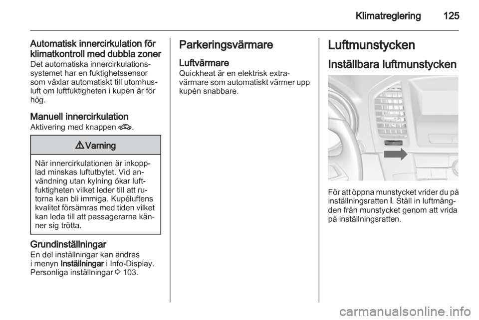 OPEL INSIGNIA 2011  Instruktionsbok 